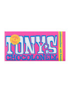 Tonys Chocolonely White Chocolate Raspberry Crispy Sugar 180g