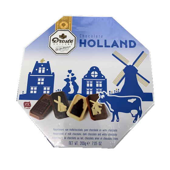Droste Holland Edition Assortment Milk, Bittersweet an White Chocolate 200g