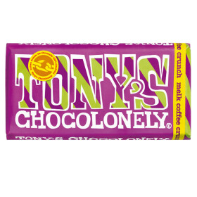 Tonys Chocolonely Milkchocolate 32% Coffee Crunch 180g