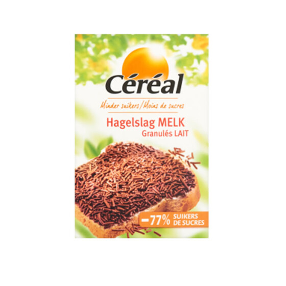 Cereal Hagelslag Sprinkles Milk Chocolate with less Sugar 200g 