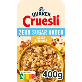 Quaker Cruesli Cocoa & Banana Zero Sugar 400g