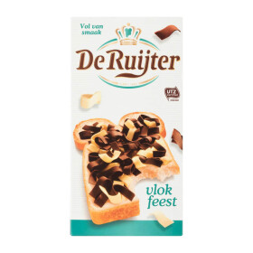 De Ruijter Vlokfeest - Chocolate Flakes Milk/ White 300g