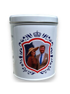 Fortuin tin king Willem-Alexander en Maxima Blauw Wilhelmina Pepermunt Peppermint 500g