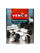 Venco Droptoppers Salmiak & Mint Licorice 215g