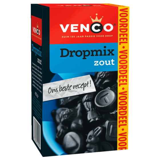 Venco Dropmix Salty Licorice 475g