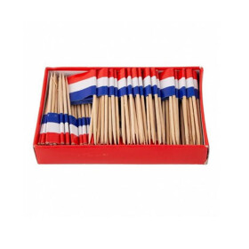 Holland flags - Picker for snacks or muffins - 144 pcs.