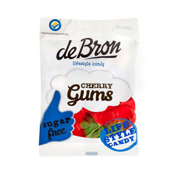 De Bron Cherry Gums Zuckerfrei 90g
