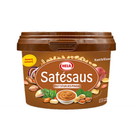 Hela Sate sauce with peanut pieces 500ml