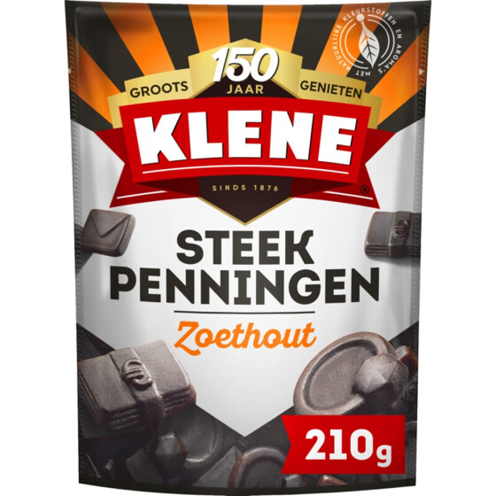 Klene Steekpenningen Liquorice 210g