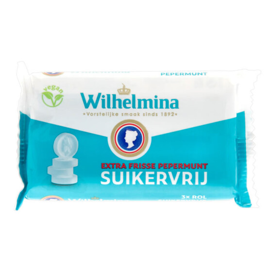Wilhelmina Peppermint vegan sugar free 3x37g (3x ROL)