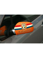 Auto Mirror Flag Oranje with Lion - Set of 2