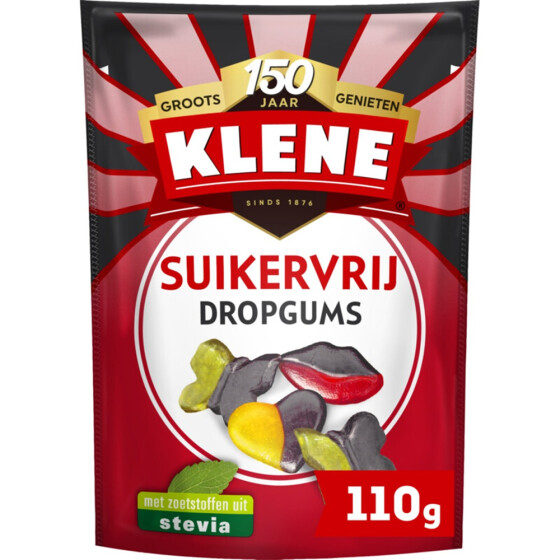 Klene Dropgums Lakritz Zuckerfrei 110g