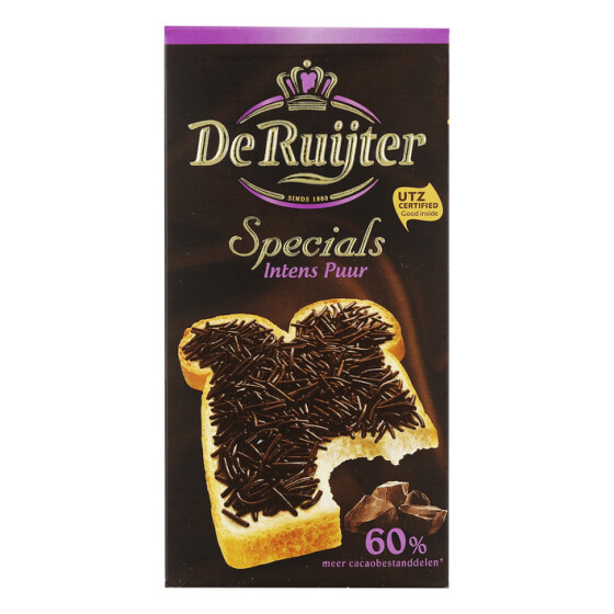 De Ruijter Specials Intens Dark Chocolate 200g  