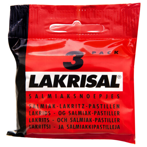 Lakrisal -  3 Rolls á 25g