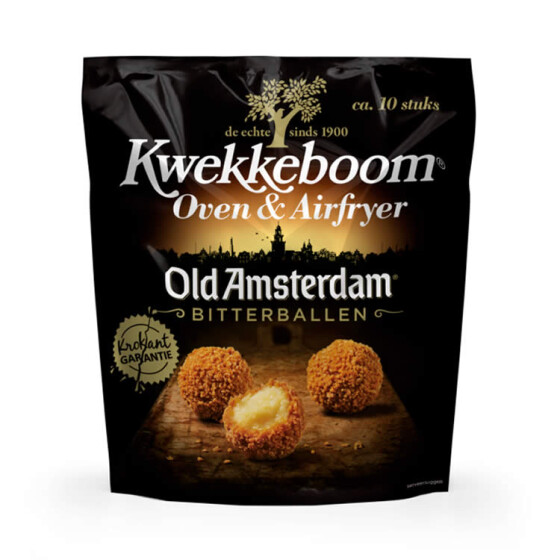 3 x Kwekkeboom Old Amsterdam Cheese Ofen Bitterbal 250g