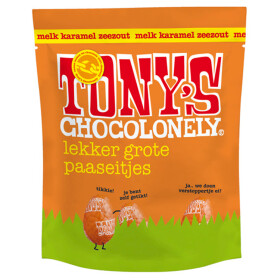 Tonys Chocolonely Milk Chocolate Caramel Sea Salt Easter Eggs 178g