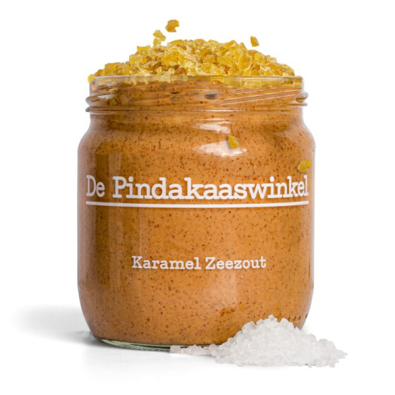 De Pindakaaswinkel Peanutbutter Karamel Zeezout 420g