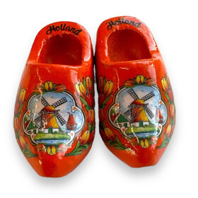 Magnet - Holländische Clogs - Holzschuhe - Farbe:...