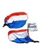 Dutch flag for the auto mirrors - red, white, blue - 2 pieces