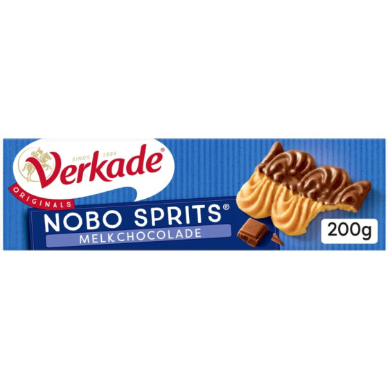 Verkade Nobo Sprits Milk Chocolate 200g 