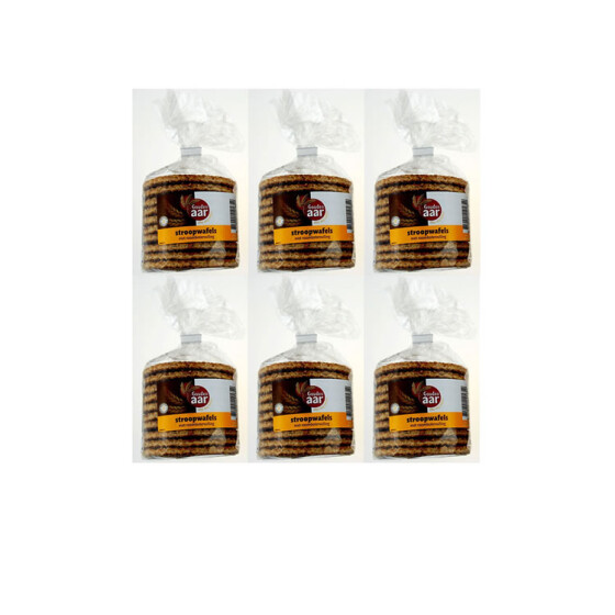 6 x Gouden Aar Stroopwafels ( Syrup Waffles) 378g 12 Pieces