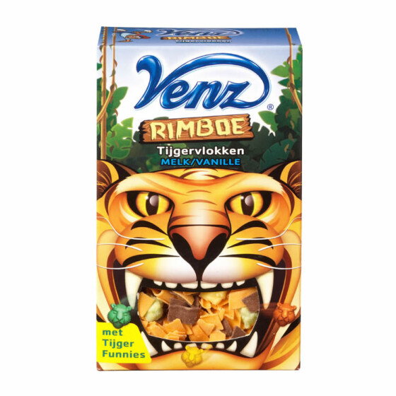 Venz Vlokken Jungle Tiger Chocolate Flakes 200g