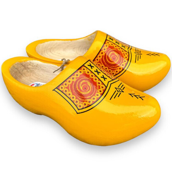 Brabant houte klompen wooden clogs yellow 41-42