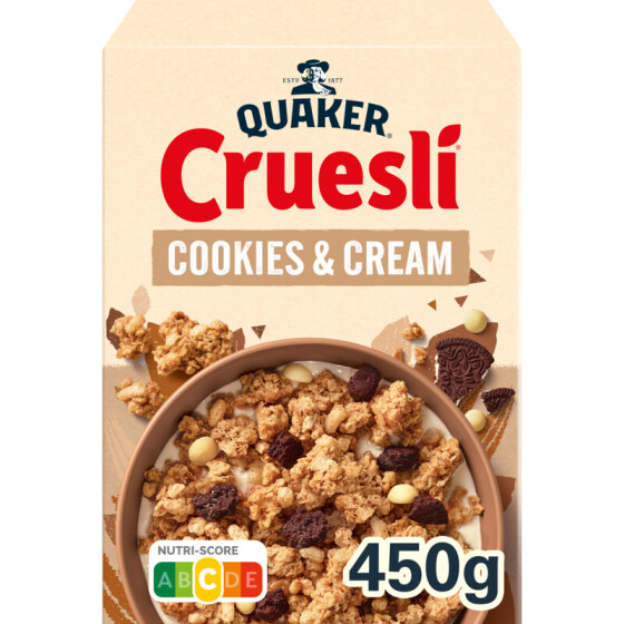 Quaker Cruesli Cookies & Cream 450g