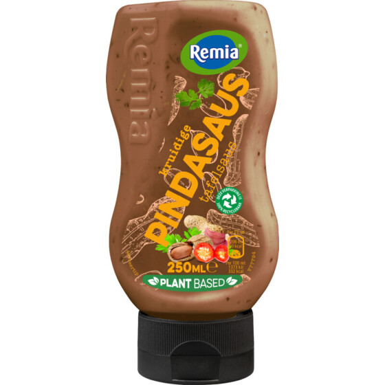 Remia Pindasaus Tafelsaus peanut sauce plant based 250ml