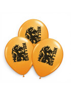 Oranje balloons with lion print 8pcs.