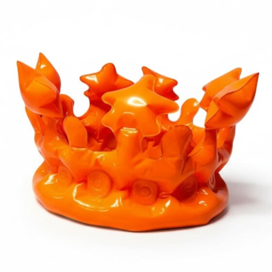 Inflatable fan crown Oranje