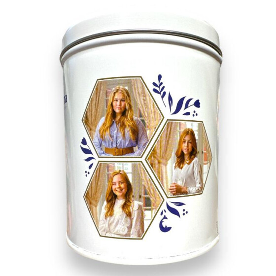 Fortuin Wilhelmina Pepermunt Peppermint  tin royal portraits 500g