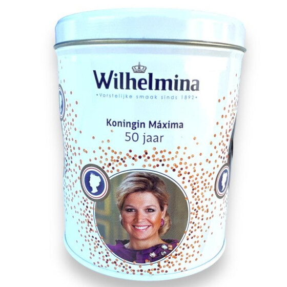 Fortuin Tin Royale Pictures Queen Máxima Wilhelmina Pepermunt Peppermint 500g