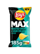 Lays MAX Roasted Onion & Sour Cream Flavour Chips 185g