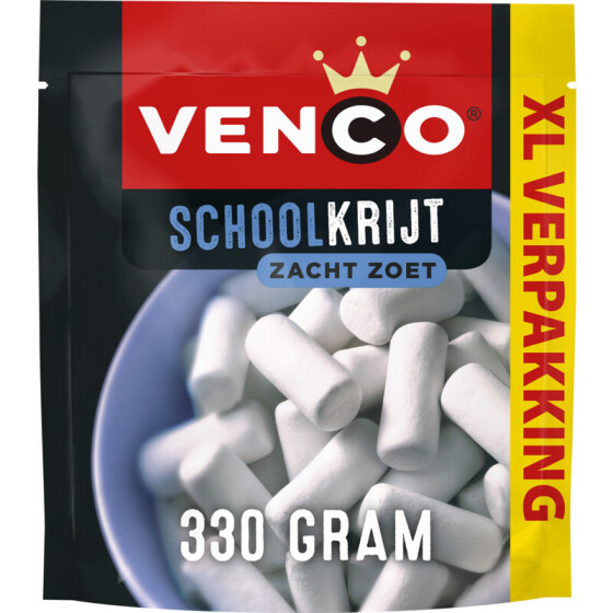 Venco Schoolkrijt XXL Licorice 340g