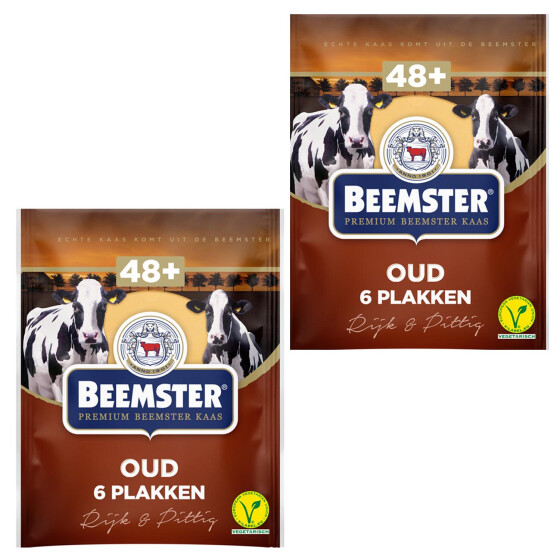 2 x Beemster Old Chees 6 Slices 48+ 150g