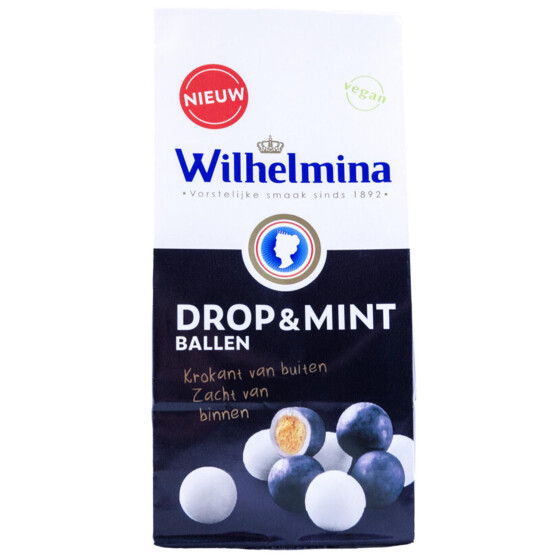 Fortuin Wilhelmina Drop & Mint Ballen 200g