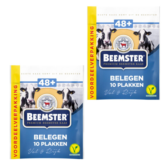 2x Beemster Premium Kaas Belegen 48+ 250g