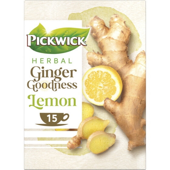 Pickwick GingerGoodnes Ginger & Lemon 15 x 1,75g