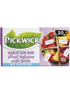 Pickwick Fruit Infusion Grüner Tee mit 4 Sorten Frucht ohne Coffien 20x1,5g