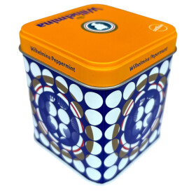 Wilhelmina Pepermunt Blik Delfts Blauw Blaadjes 100g