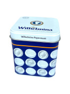 Wilhelmina Pepermunt Blik Delfts Blauw Blaadjes 100g