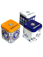3x 100g Wilhelmina Pepermunt in decorative metal tins