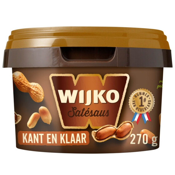 Wijko Satésaus Kant & Klaar Fertige Erdnusssoße 270g