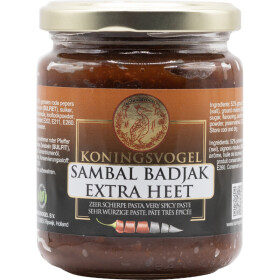 Koningsvogel Sambal Badjak extra Hot 280g