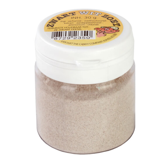 Zwart Wit Zoet - Süßes Salmiakpulver 22 x 30g