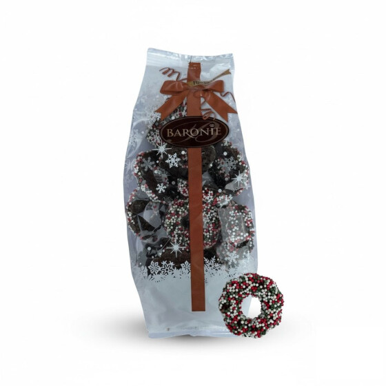 Baronie Stuffed christmas wreath red-white-green 200g