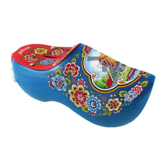 Wooden shoe money box ‘Holland’