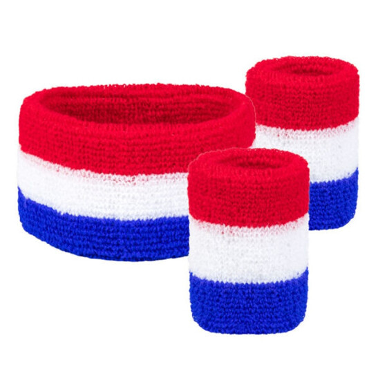 Sweatband set Netherlands for head and wrists