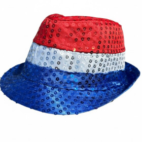 Dutch Red-white-blue Sequin hat